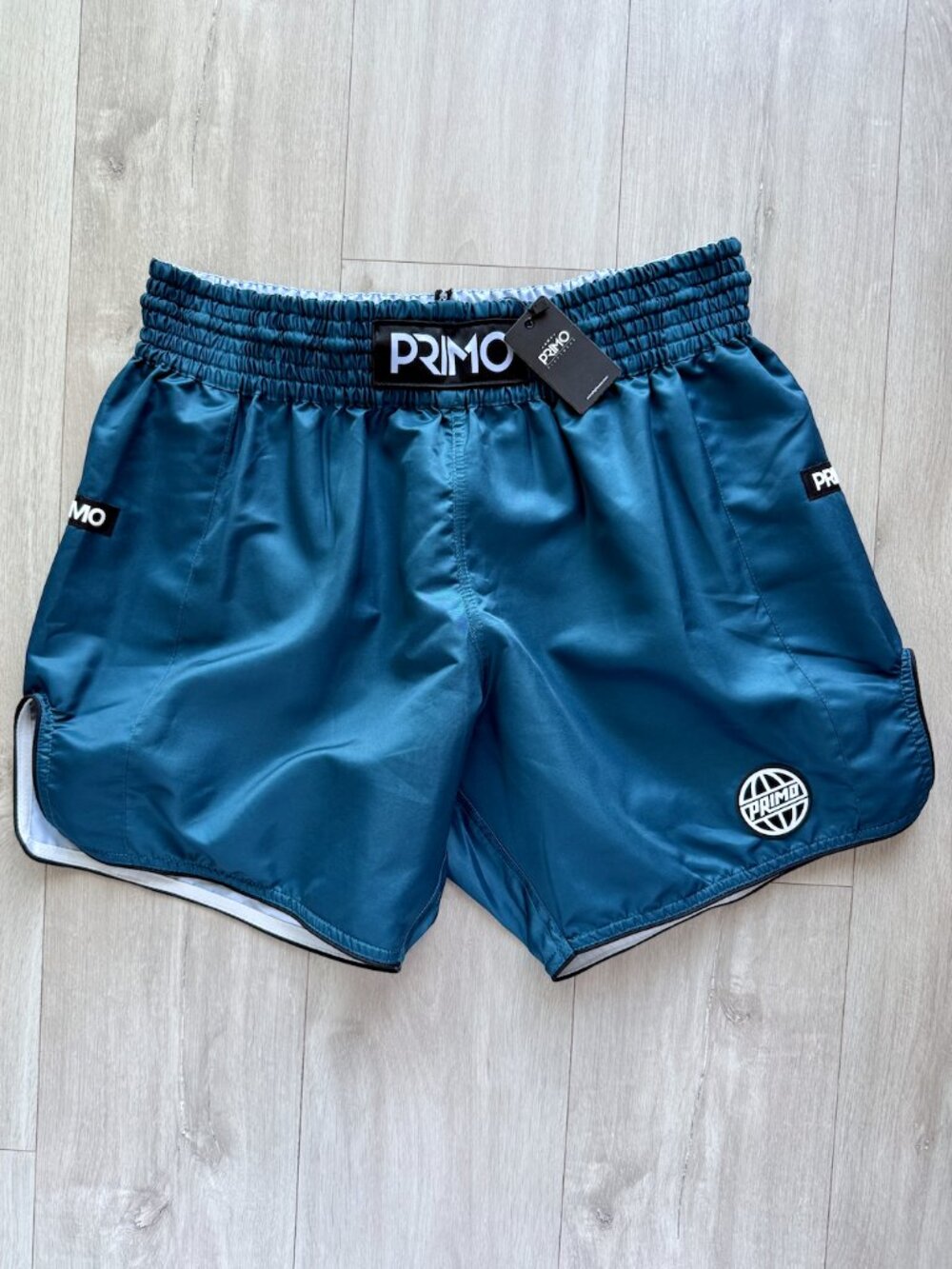 Primo Fightwear Trinity Microfiber Muay Thai Shorts Teal Size 3XL